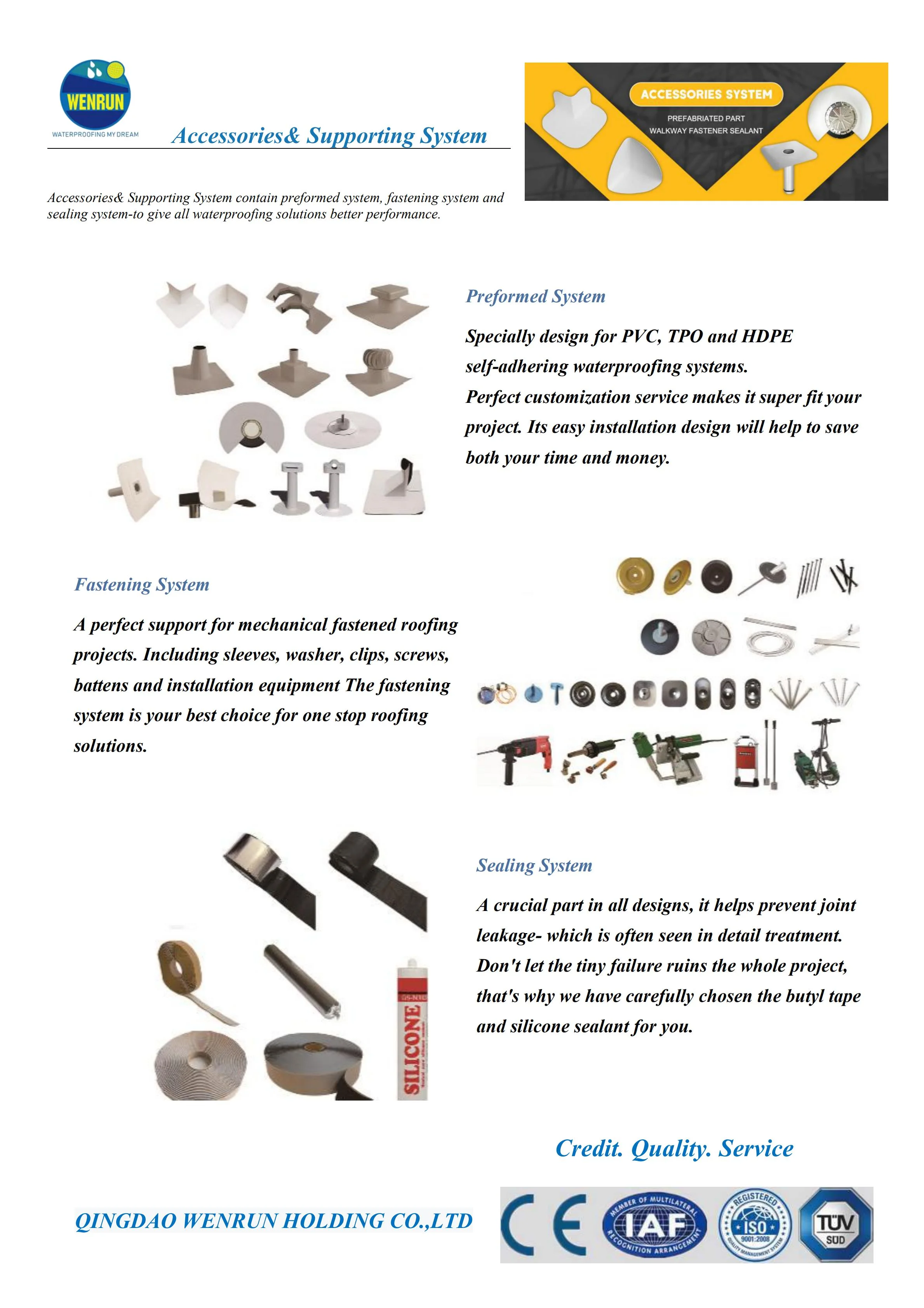 Сборные водонепроницаемые углы крыши из ПВХ