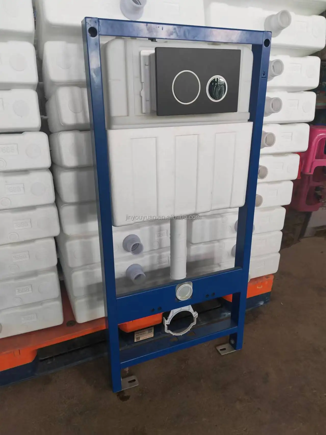 CE Dual Flush Concealed Cistern Hidden in Wall Hung Toilet Frame Water Tank for Wall Hung Toilets With Good Quality Flush System