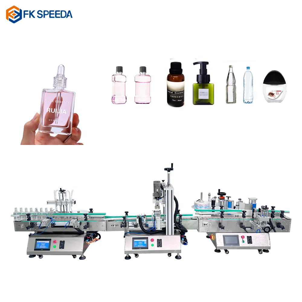 4 Heads Automatic Benchtop Liquid Oil Filling Machine Peristaltic Pump Belt Conveyor Beverage Juice Filling Machine