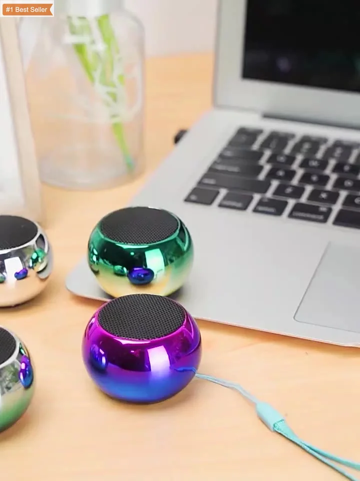 Jumon Mini Metal Round Shaped Deep Bass Portable Speaker Outdoor Ipx7 ...