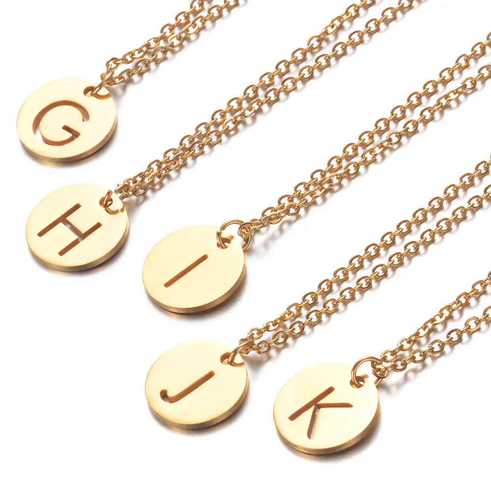 Fashion Initial Pendant Necklace Letter 