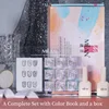 Un conjunto con tarjeta de color
