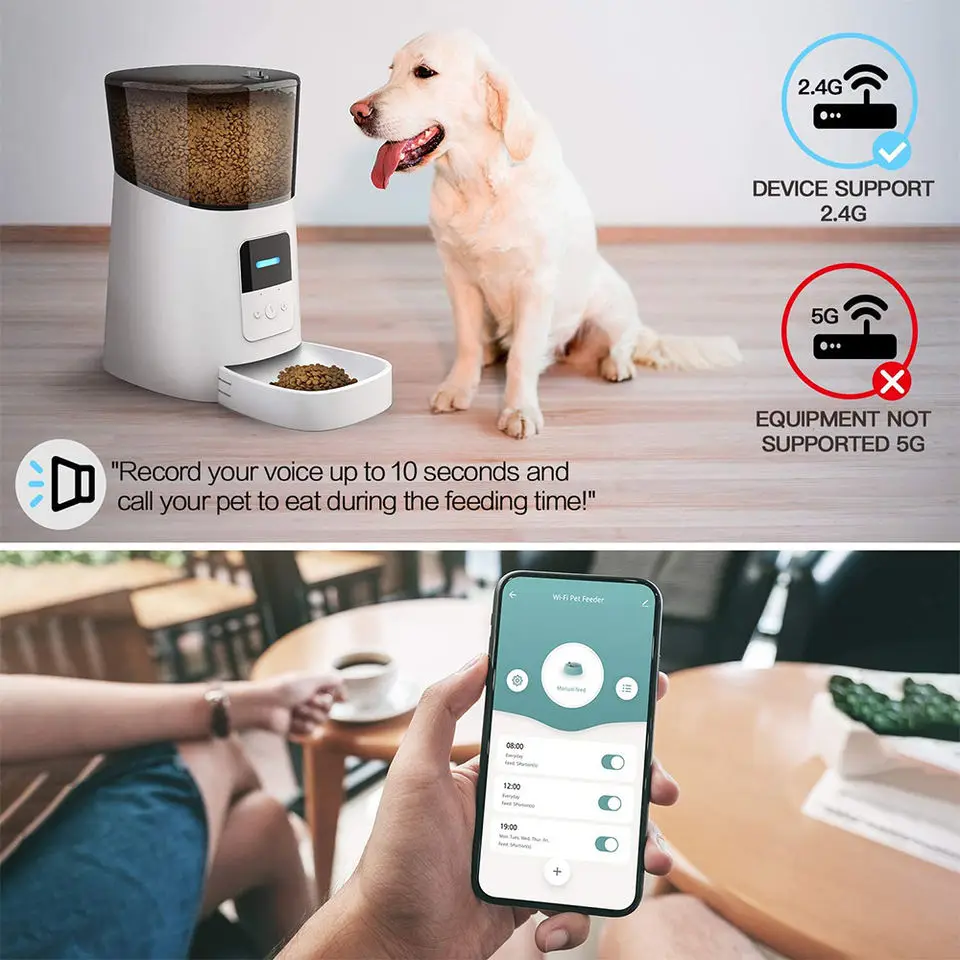 Treat Dispenser Dog Toys, Automatic Pet Feeder with Dual Power Supply and  Remote Co - Pet Automatic Feeders - New York, New York