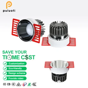 Modern Aluminum Recessed Trimless Led Downlight, Ideal for Home, Office, and Commercial Use As Full-spectrum Eye-friendly Lights