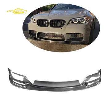 For 2012-2017 BMW 5 Series M5 F10 F18 front bumper modified with carbon fiber 3D style front lip