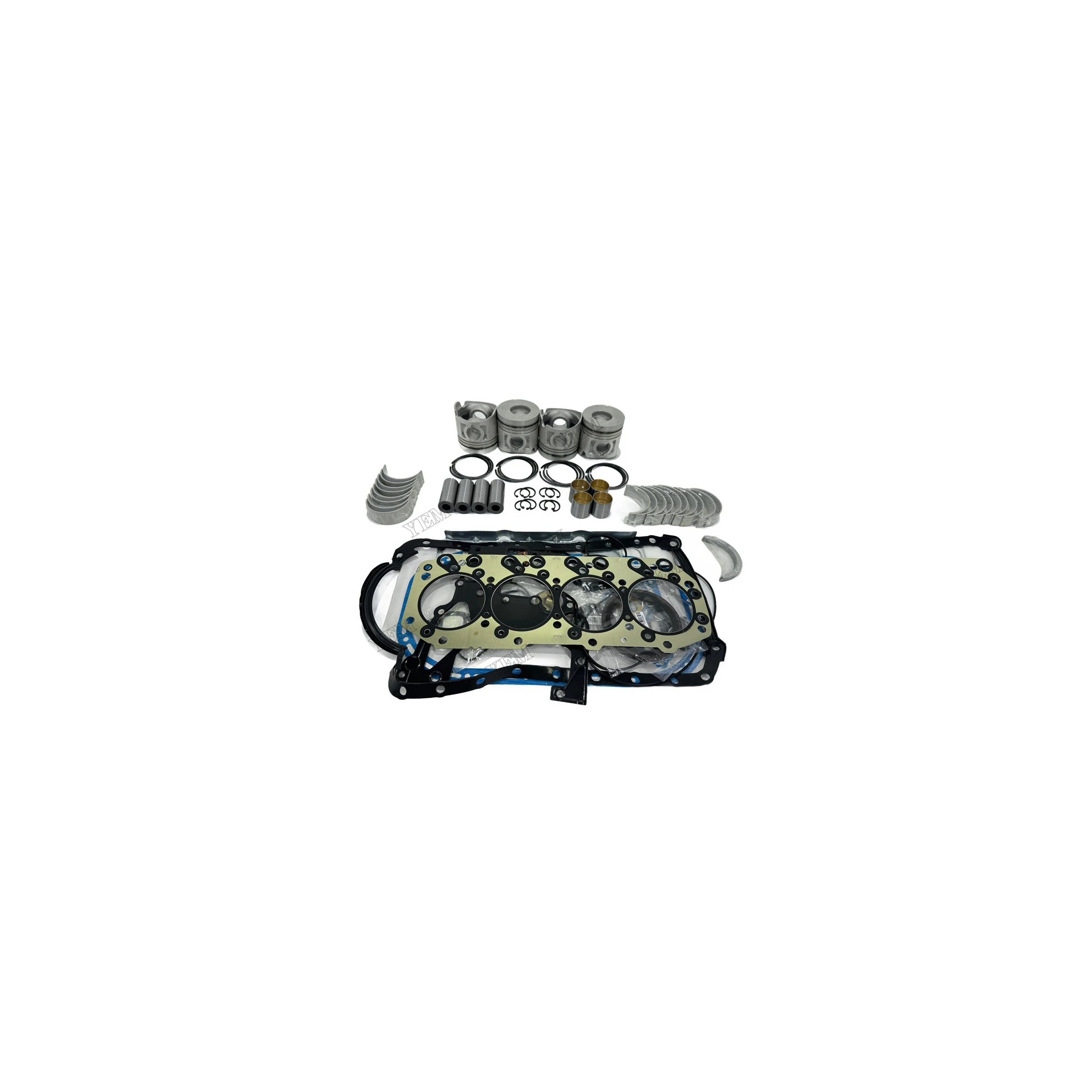 Engine Rebuilding Kit With Full Gasket Set Cylinder Bearings Piston Rings for Isuzu 4JB1 Industrial Engine Parts