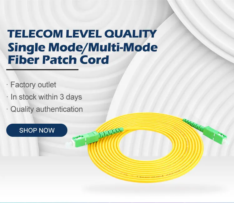 Ftth Optic Fiber Armored Patch Cord 2.0 3.0mm Pigtail Patch Cable Lc Sc Indoor Fiber Optical