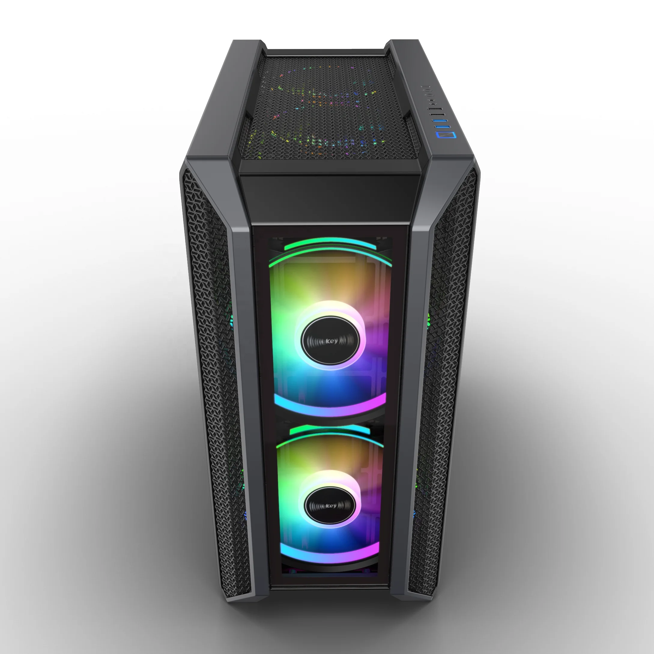 JNP-S03 Desktop PC Gamer Case - Tempered Glass Chassis