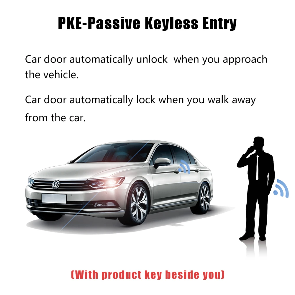 Push Button Start Stop Engine Ignition Starter System for 19-23 VW T-Roc Dedicated Harness Plug and Play