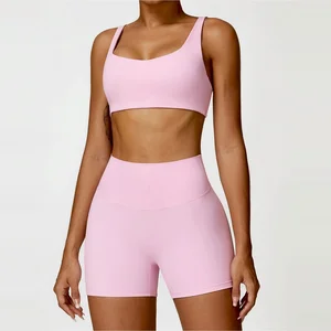 Hexin Wholesale Custom Logo Seamless Body Shaper Fitness Yoga Wear Shapewear Bra Push up Bra Sports Bra for Women