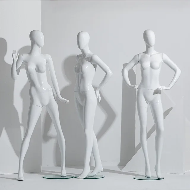 Fiberglass bright white vintage petite girl female full body mannequin display used types los angeles