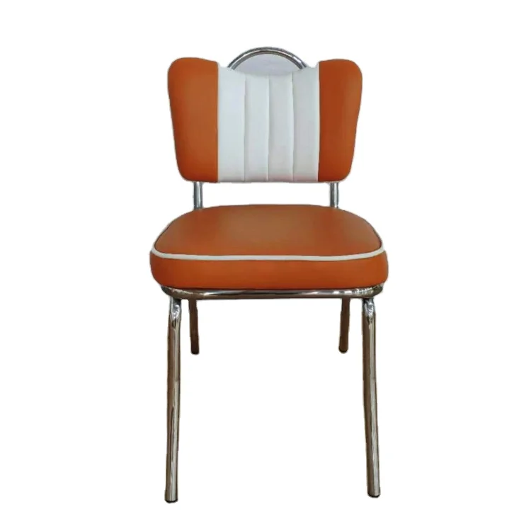 1950s Стиль Ретро американский винтажный промышленный обеденный металлический стул