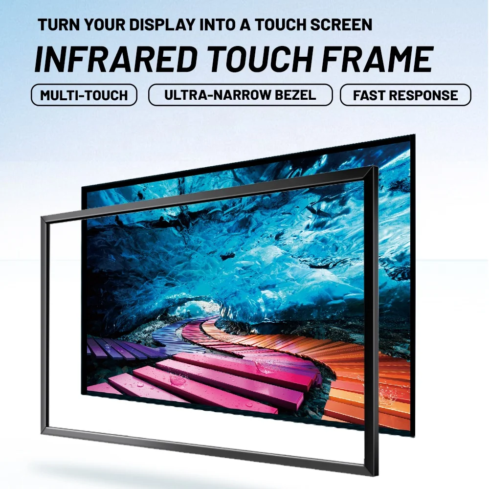 Multi-touch Display Panel Smart TV IR Touch Frame Overlay Kit 55-inch Infrared Touch Screen Frame