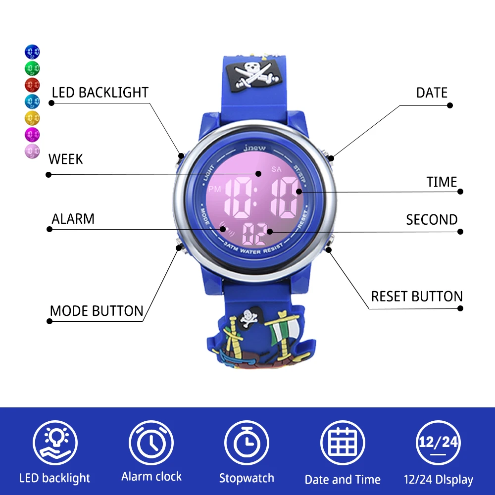 JNEW Children's Digital Watch Fun, Fashion, and Function