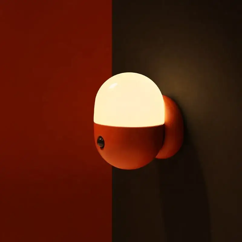 2023 New Design Cute Capsule Shape Led Motion Sensor Cabinet Light Rechargeable Wall Motion Sensor Light Indoor