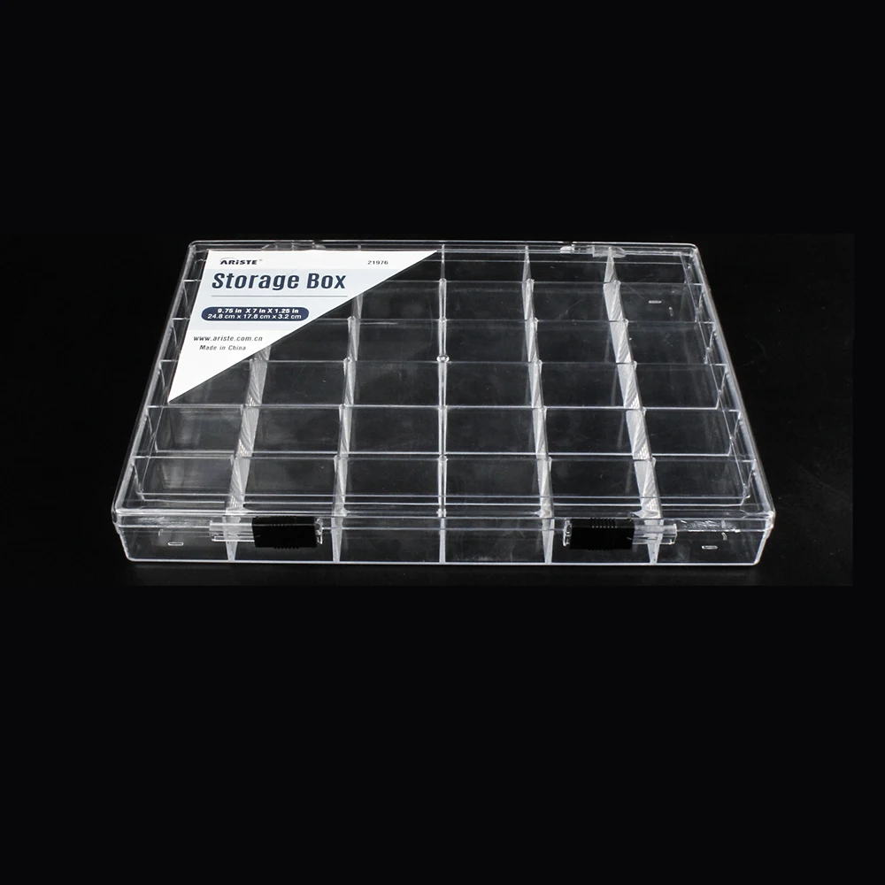 21976 36-Fcher Hochklare PS-Perlenaufbewahrungsbox fr Perlen Kleine  Bastelartikel Acryl-Organizer