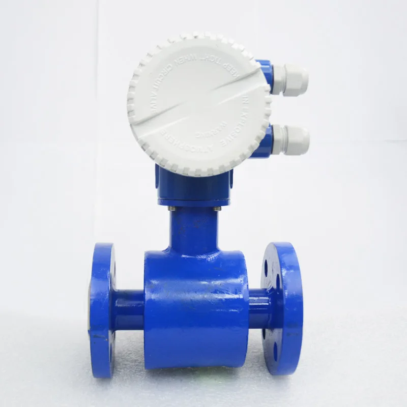 0.5% Accuracy 4-20mA LCD Food Grade Liquid Electromagnetic Flow Meter