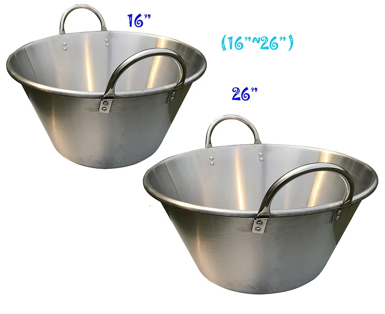 Extra Large Stainless Steel Caso Cazo para Carnitas Gas Heavy