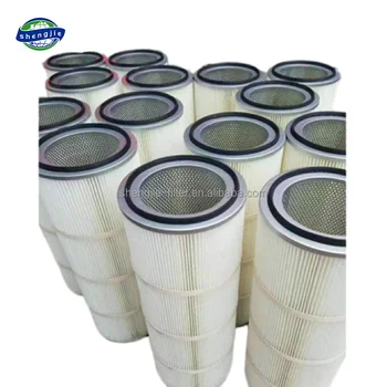 Construction Air Purification Device Dust Filter Core Component Round Flange Dust Filter Cartridge Air Filter Element