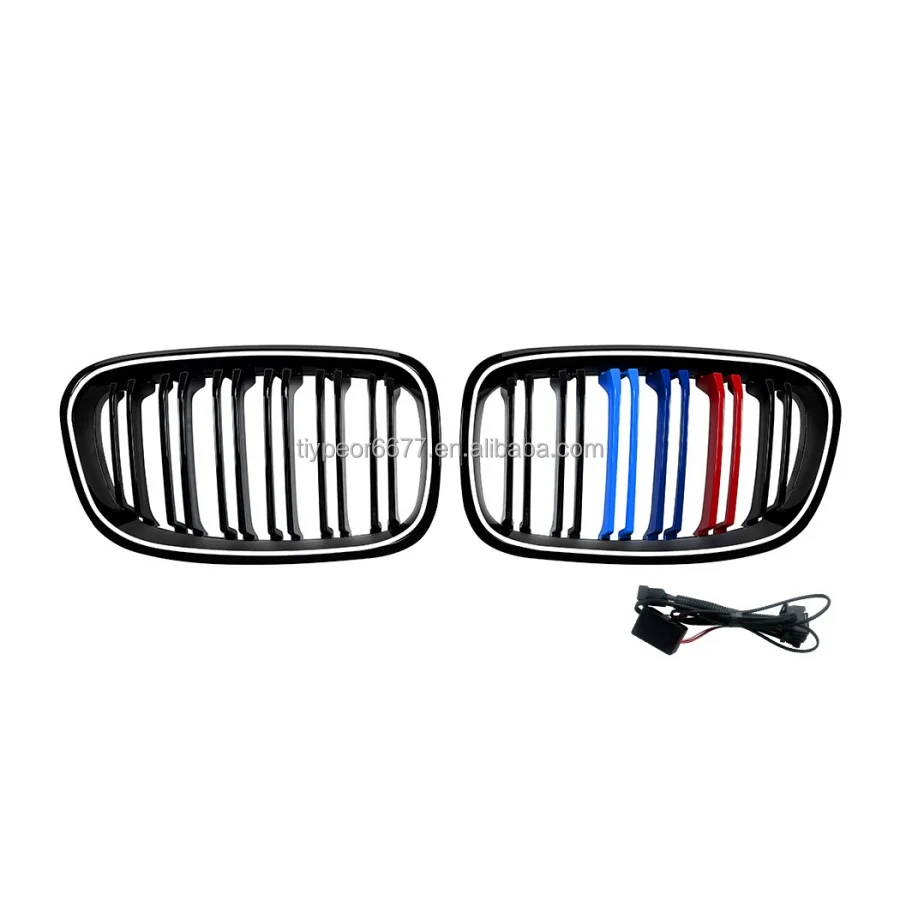 product tiypeor led lights car front bumper kidney grille for bmw 1 series f20 2012   2014 front grilles-10