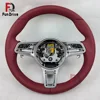 Pelle pieno fiore rossa con rivetti 3