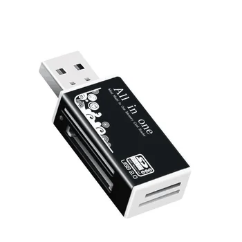 Manufacturer low price USB2.0 Card reader TF/SD/M2/MS 4 in 1 multi-function mobile camera Car memory card reader