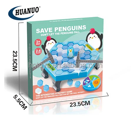Maggift Ice-Block Breaking Game Save Penguin Table Game 
