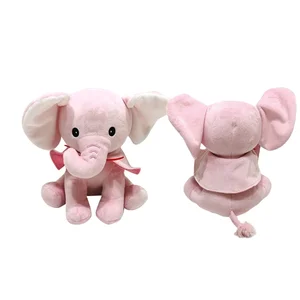 Pink Elephant Plush Toy Big Ears Stuffed Animal Soft Plush Elephant
