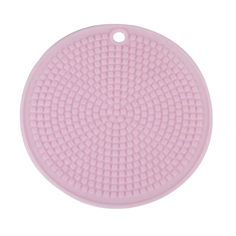 Silicone Dining Kitchen Round shape  Insulation Table Pad Non-slip extra large silicone heat-resistant dinners table place mat