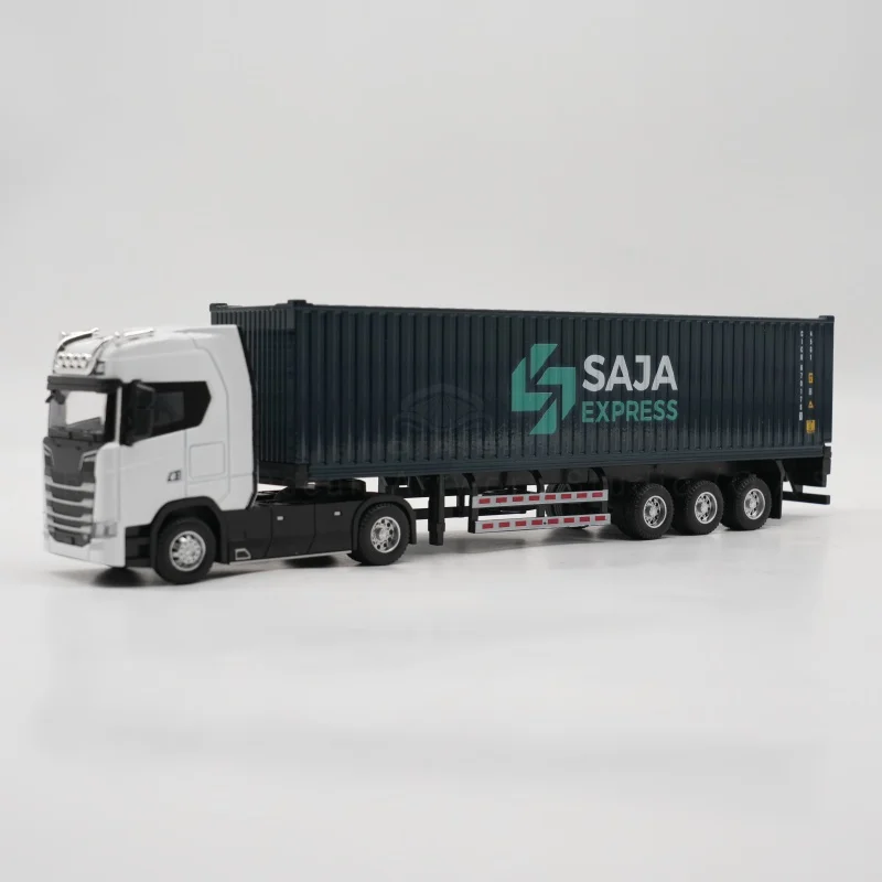 【LA】Fabryka modeli kontenerów O.A.S. – upominki związane z przewozem morskim, możliwość personalizacji, model ciężarówki w skali 1:50 z materiału stopowego SAJA