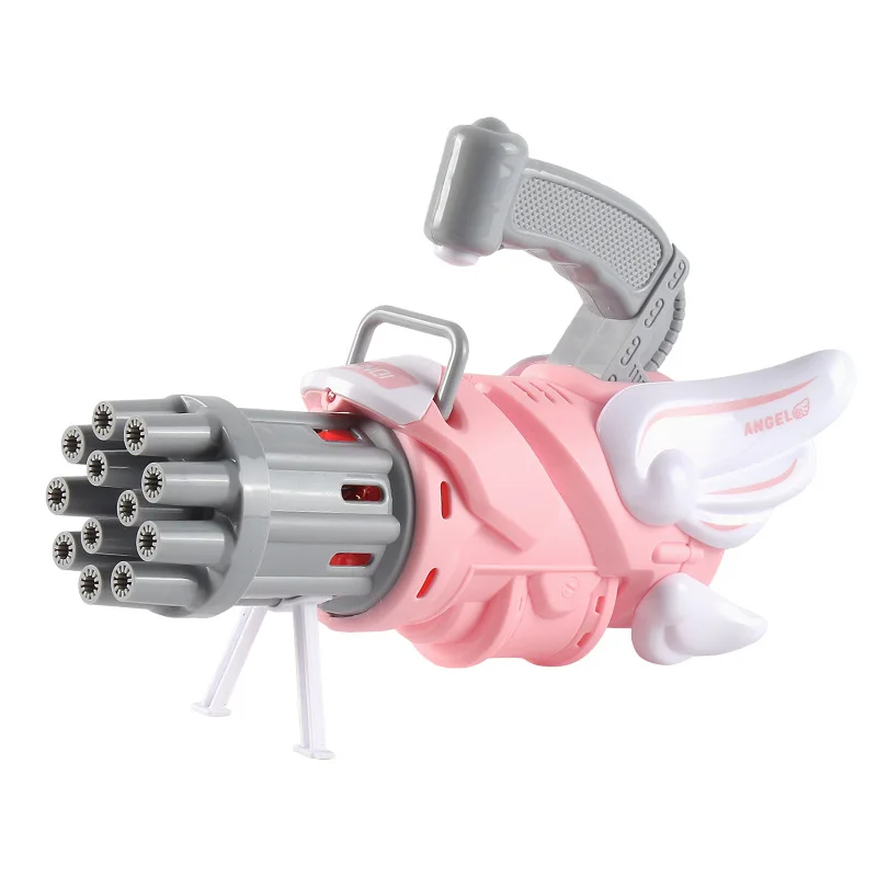 Оптовая продажа игрушечного пистолета-пузыря для gattling для детей на открытом воздухе 2021 маленький детский крутой шутер мини большой новый производитель дыма