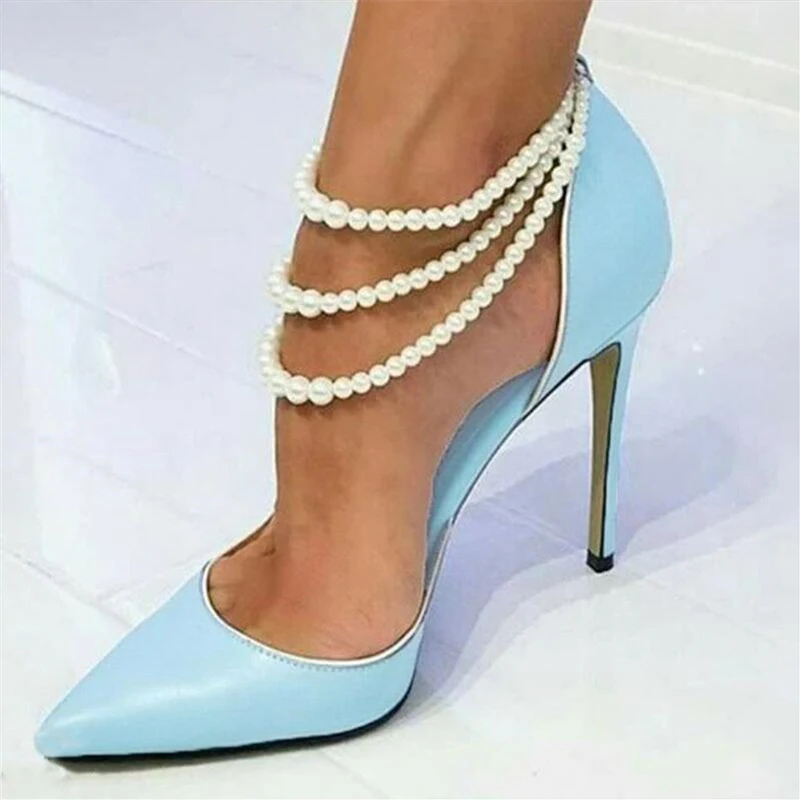 String Beads Pumps Shoes 2020 Arrivals 