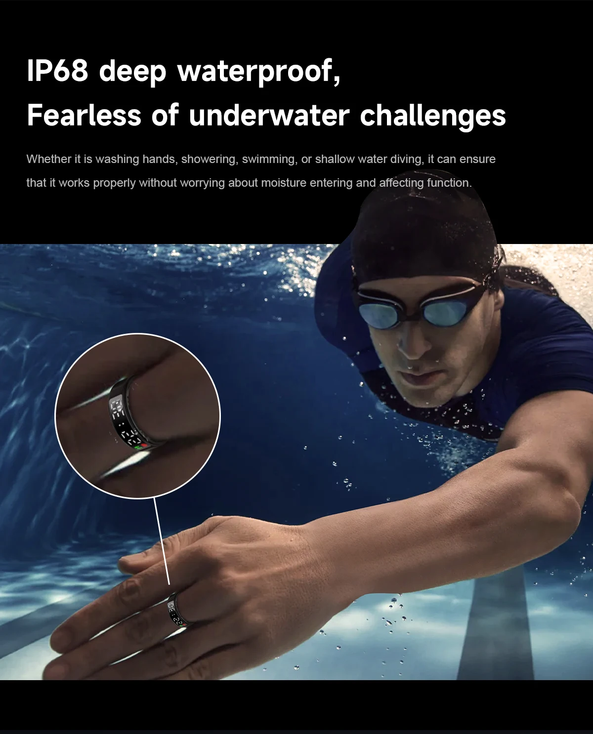 Chinese factory supplier supply  2025 Sanvnet Sr08 Smart Display Screen Smart Ring Waterproof Health Monitoring Sleep Tracking Rings With Charging Case - Buy Stainless Steel Smart Ring smart Screen Smart Rings health Sleep Tracking Rings