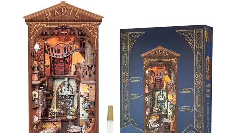 Tonecheer DIY Book Nook Kit Odellbausatz 3D Puzzle  Produktbild-Vorschau 9