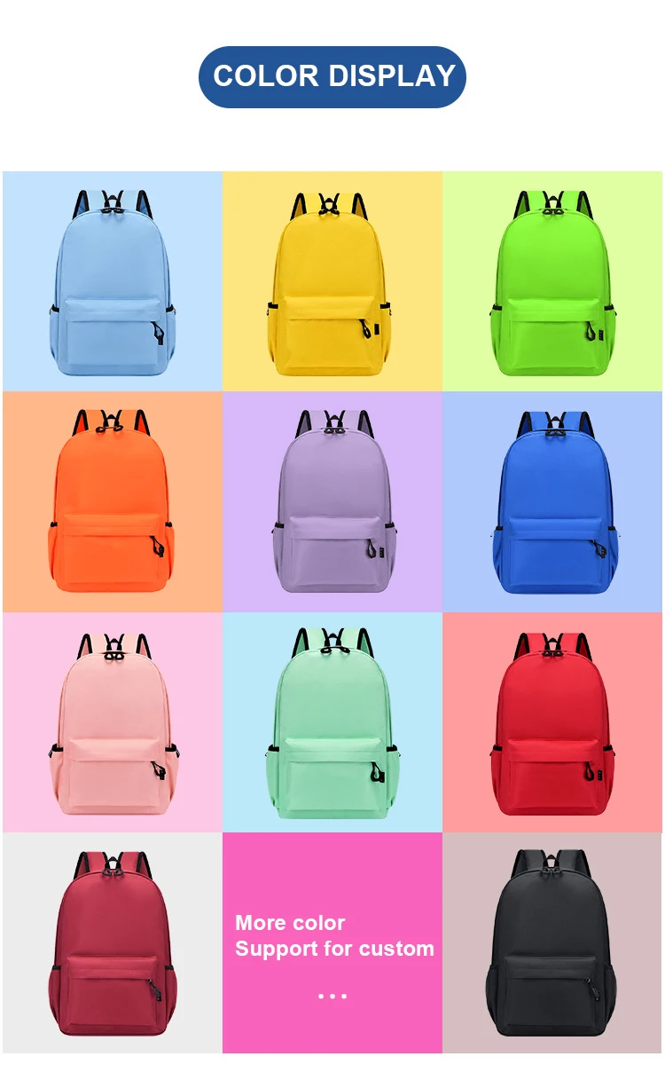 Customizable Logo Schoolbag Backpack For Brand Promotion Customization