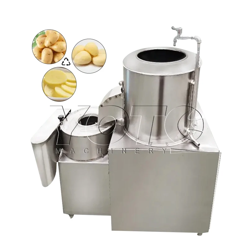 Fully Automatic Potato Fries Peeling and Cutting Machine Commercial French Fry Cutter Potato Chips Making Machine
