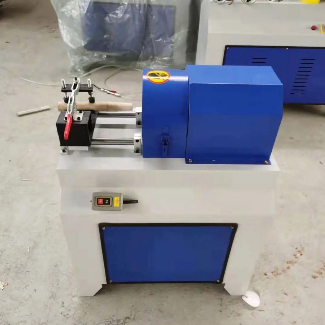 TEBAK Square Strip Cutting Round Bar Machine Rounding Cutting Wooden Bar Machine Mop Rod Flat Tip Wooden Rod Sharpening Machine