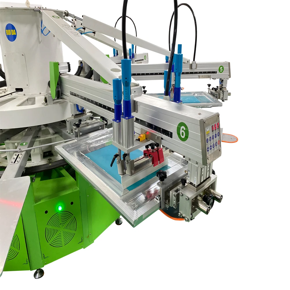 product 6 colors automatic oval screen printing machine-12