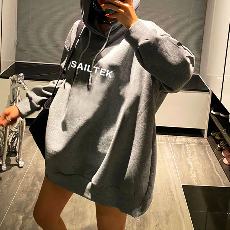 Sudaderas Largas Sudadera Oversize Mujer Outfit Sudaderas Oversize