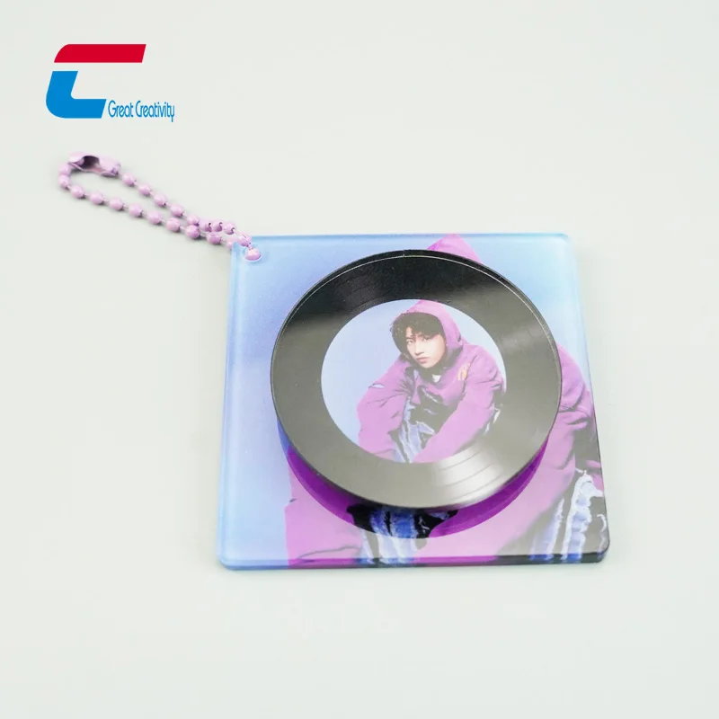 ミニアルバムレコードペンダントNFCセンサーアクリル