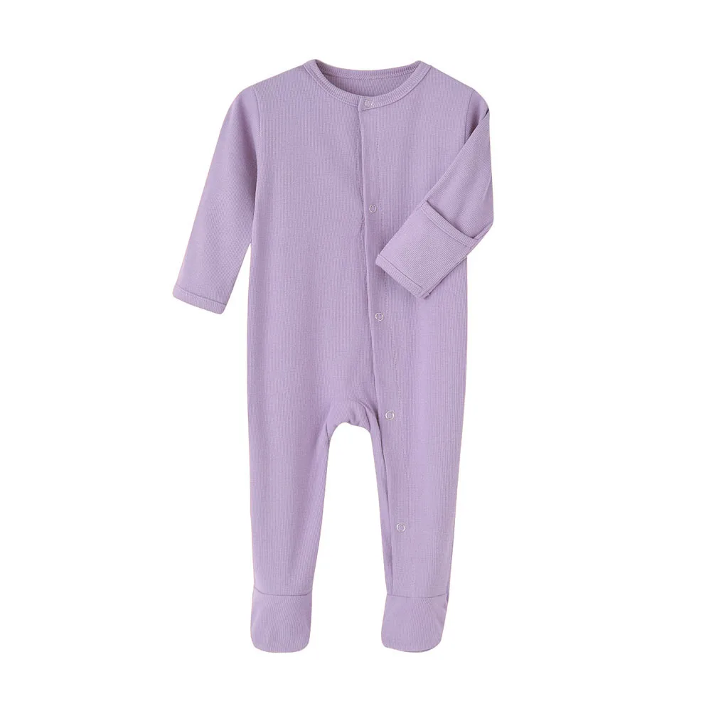 Baby Onesies Ribbed Long Sleeved Crawl Suit Baby Clothes One Piece