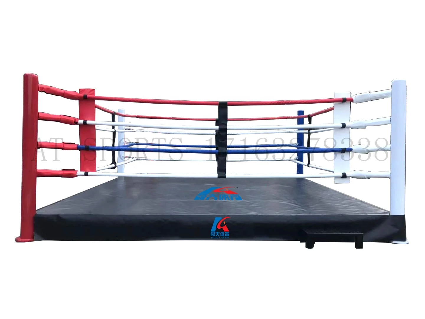 Angtian Custom Rope Covers for Boxing Ring Professional Floor Boxing Ring Training for Mma and Wrestling Matches