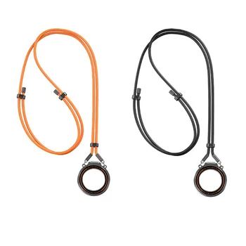 2025 New Trending 2-in-1 Detachable Mobile Phone Holder OEM ODM Private Mold 360 Rotation Phone Stand Lanyard for iPhone Desk