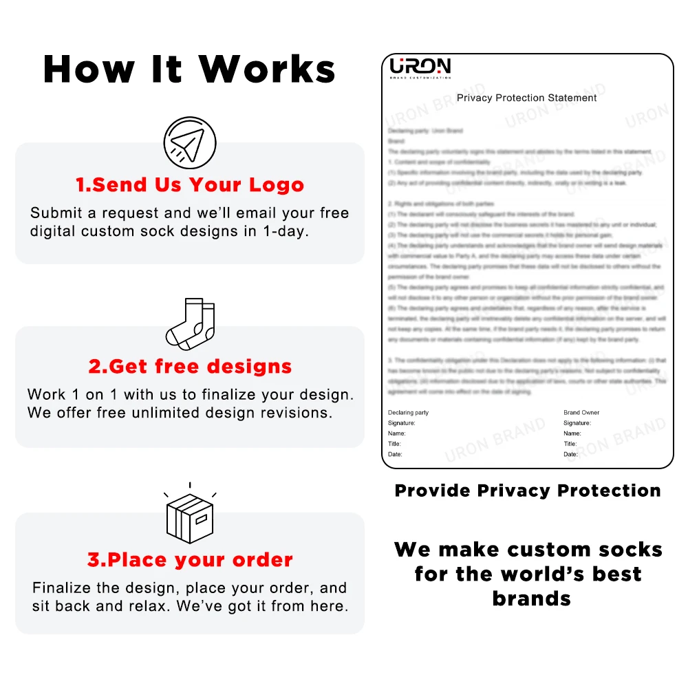 High Quality Custom Socks With Logo Custom Cotton Socks Solid Color Men Crew Socks