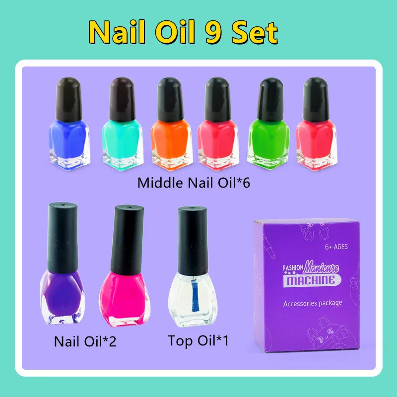 17Pcs/Set DIY Nail Printer Manicure Makeup Toys Kids Nail Art Kit Pretend  Play Toys Set Gift For Girls Toys Nail Stamper Set - AliExpress