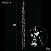 2m white ball beads string