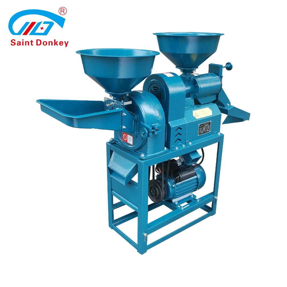 High Output Best Selling Auto Rice Mill Combined with Grain Powder Crusher Machine