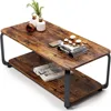 Rustic Brown & Black Finish