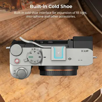 For SMALLRIG Silver Ergonomic Design Thumb Grip for Sony Alpha 7C II/Alpha 7CR/Alpha 7C 8g Microphone Weight Photo Studio detail image