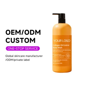 OEM ODM Lasting Fragrance Natural Whitening Shower Rich Bubbles Moisturizing Lavender Body Wash Collagen Control Oil Bath Gel